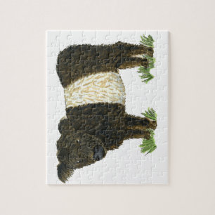 "Beltie" Belted Galloway Legpuzzel