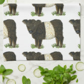 "Beltie" Belted Galloway Theedoek (Gevouwen)