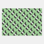 Beltie, getande schotel voor cadeautjes inpakpapier vel (Voorkant)