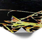 Beltie Koe Waterverf schilderen Belted Galloway Ar Poster (Hoek)