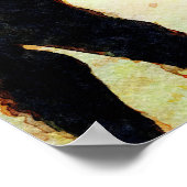 Beltie Koe Waterverf schilderen Belted Galloway Ar Poster (Hoek)