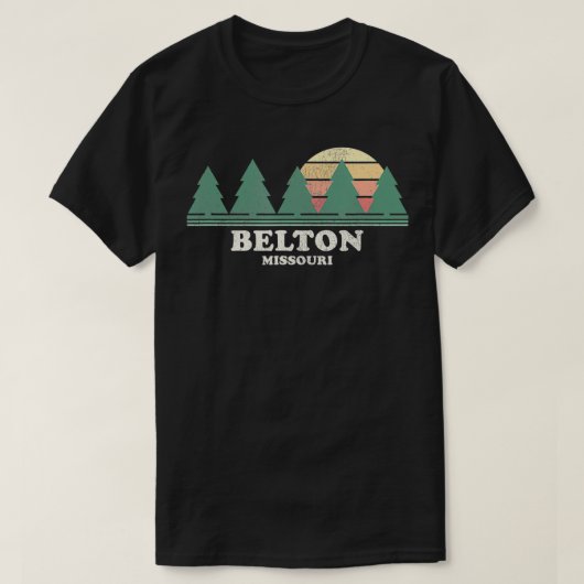 Belton MO Throwback T-shirt Retro 70s ontwerp (Design voorkant)