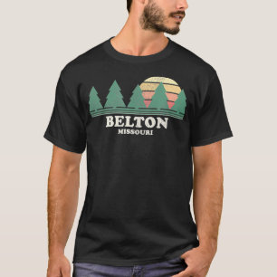 Belton MO Throwback T-shirt Retro 70s ontwerp