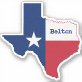 Belton Texas Sticker (Voorkant)