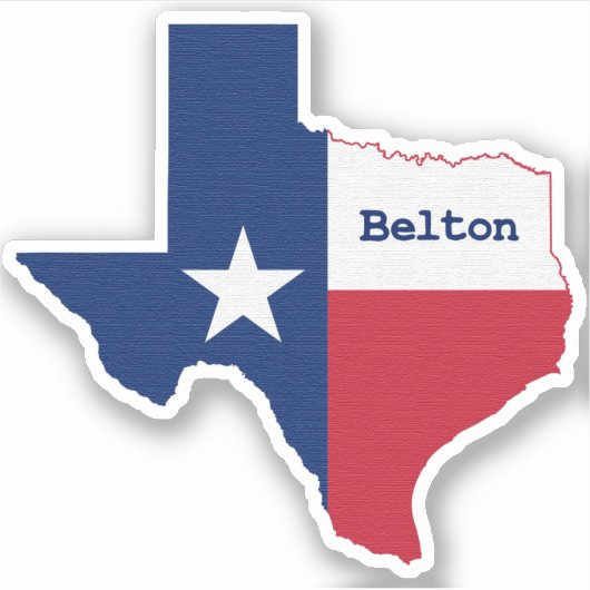 Belton Texas Sticker (Voorkant)