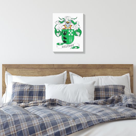 Beltran Family Crest Canvas Afdruk (Insitu (Slaapkamer))