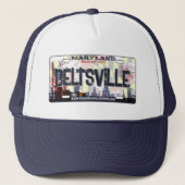 Beltsville Maryland vlag licentie bord pet (Voorkant)