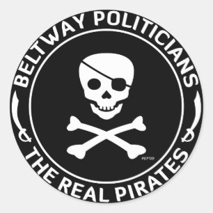 Beltway Pirates Ronde Sticker