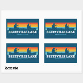 Beltzville Lake Pennsylvania Canoe Rechthoekige Sticker (Vel)