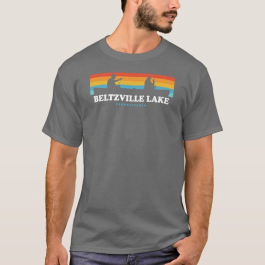 Beltzville Lake Pennsylvania Canoe T-shirt (Voorkant)