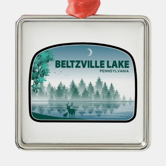 Beltzville Lake Pennsylvania Deer Metalen Ornament (Voorkant)