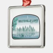 Beltzville Lake Pennsylvania Deer Metalen Ornament (Links)
