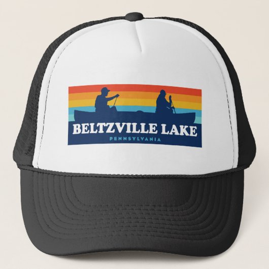 Beltzville Lake Pennsylvania Kano Trucker Pet (Voorkant)