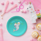 Beluga Boo Gefeliciteerd 7" Papieren Bord (Feest)