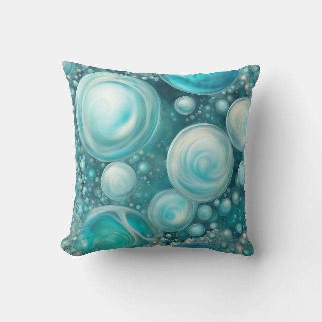 Beluga Bubbelgeluidjes Kussen (Voorkant)