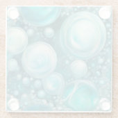 Beluga Bubbles Glazen Onderzetter (Achterkant)