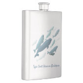Beluga Flask Custom Beluga Whale Art Drink Flask Flacon (Rechts)