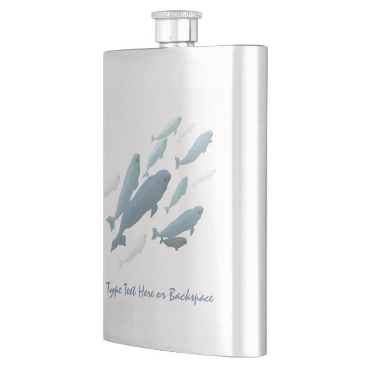 Beluga Flask Custom Beluga Whale Art Drink Flask Flacon (Links)