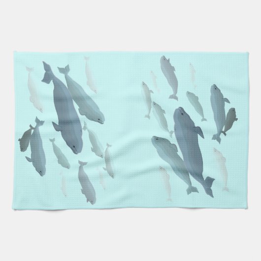 Beluga Handdoek Beluga Walvis Dish Handdoeken Walv (Horizontaal)
