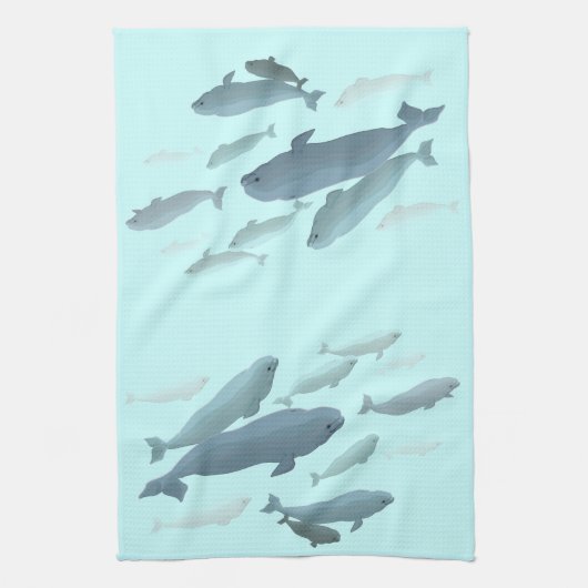 Beluga Handdoek Beluga Walvis Dish Handdoeken Walv (Verticaal)