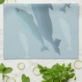 Beluga Handdoek Beluga Walvis Dish Handdoeken Walv (Gevouwen)