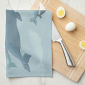Beluga Handdoek Beluga Walvis Dish Handdoeken Walv (Quarter Fold)