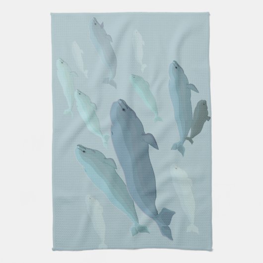 Beluga Handdoek Beluga Walvis Dish Handdoeken Walv (Verticaal)