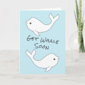 Beluga Krijgen Whale Soon Kaart (Voorkant)