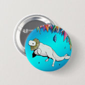 Beluga Lion Ronde Button 5,7 Cm (Voorkant /achterkant)