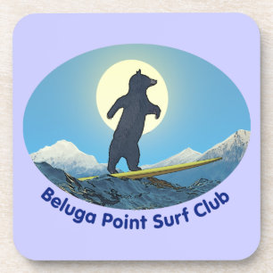 Beluga Point Surf Club Bier Onderzetter
