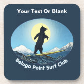 Beluga Point Surf Club Bier Onderzetter (Voorkant)