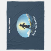Beluga Point Surf Club Fleece Deken (Voorkant)