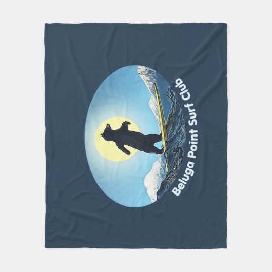 Beluga Point Surf Club Fleece Deken (Voorkant)