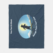 Beluga Point Surf Club Fleece Deken (Voorkant)