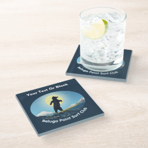 Beluga Point Surf Club Glazen Onderzetter