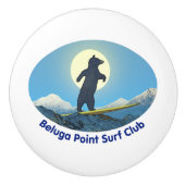 Beluga Point Surf Club Keramische Knop (Voorkant)