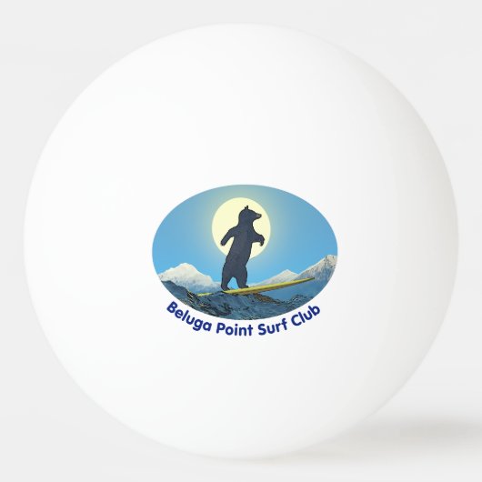 Beluga Point Surf Club Pingpongbal (Voorkant)