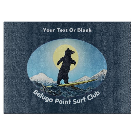 Beluga Point Surf Club Snijplank (Voorkant)