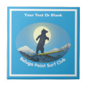 Beluga Point Surf Club Tegeltje (Voorkant)