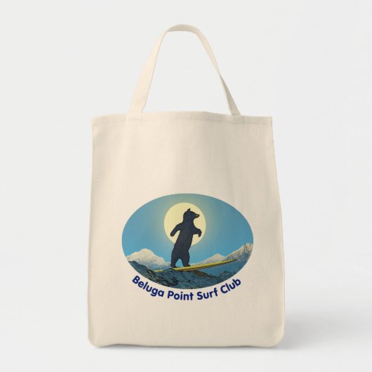 Beluga Point Surf Club Tote Bag (Voorkant)
