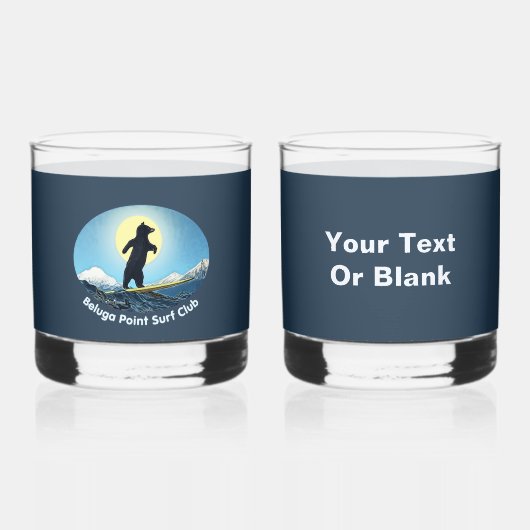Beluga Point Surf Club Whisky Glas (Voorkant)
