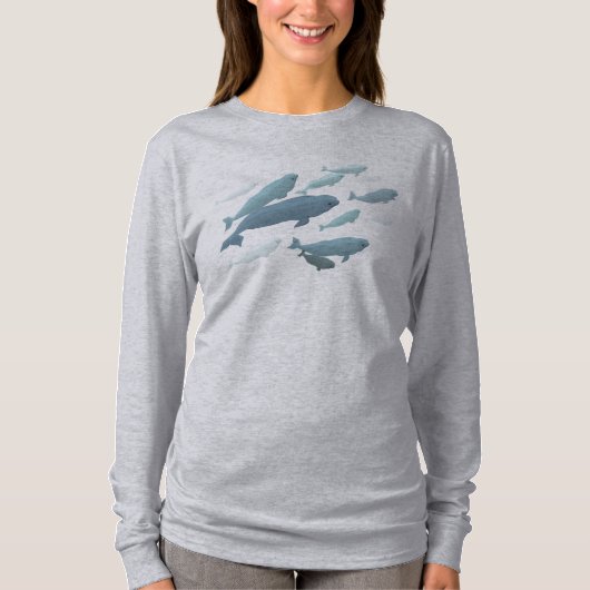 Beluga Shirt van de Beluga-walvis (Voorkant)