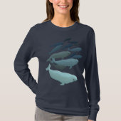 Beluga Shirt van de Beluga-walvis (Voorkant)