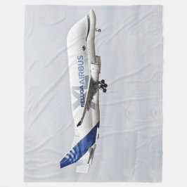 BELUGA VLIEGTUIG FLEECE DEKEN