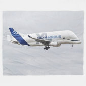 BELUGA VLIEGTUIG FLEECE DEKEN (Voorkant (Horizontaal))