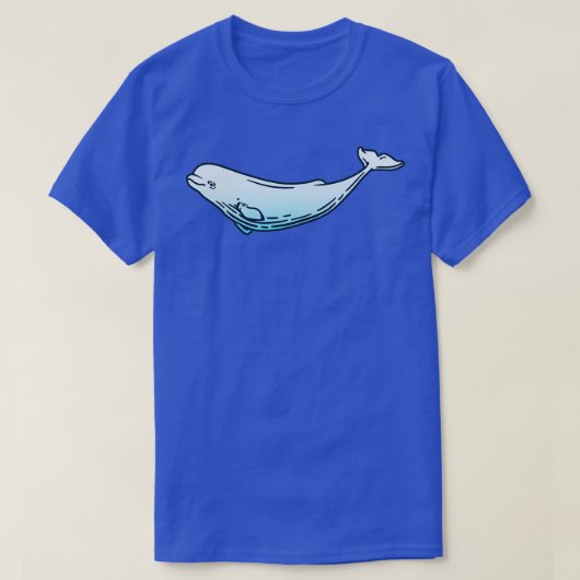Beluga walvis 10 t-shirt (Design voorkant)