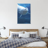 Beluga walvis (Delphinapterus leucas) Canvas Afdruk (Insitu (Slaapkamer))