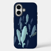 Beluga Walvis iPhone Hoesje Walvis Kunst Samsung H (Achterkant)