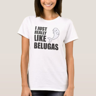Beluga walvisdieren voor kinderen t-shirt