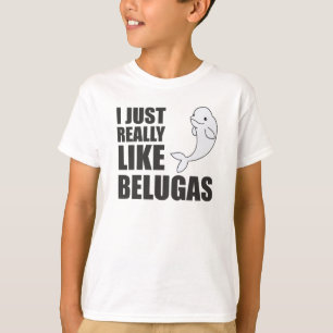 Beluga walvisdieren voor kinderen t-shirt